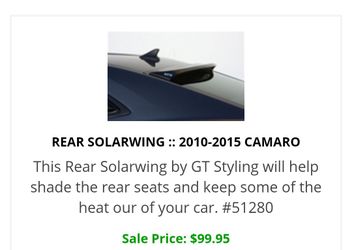 Camaro solar wing