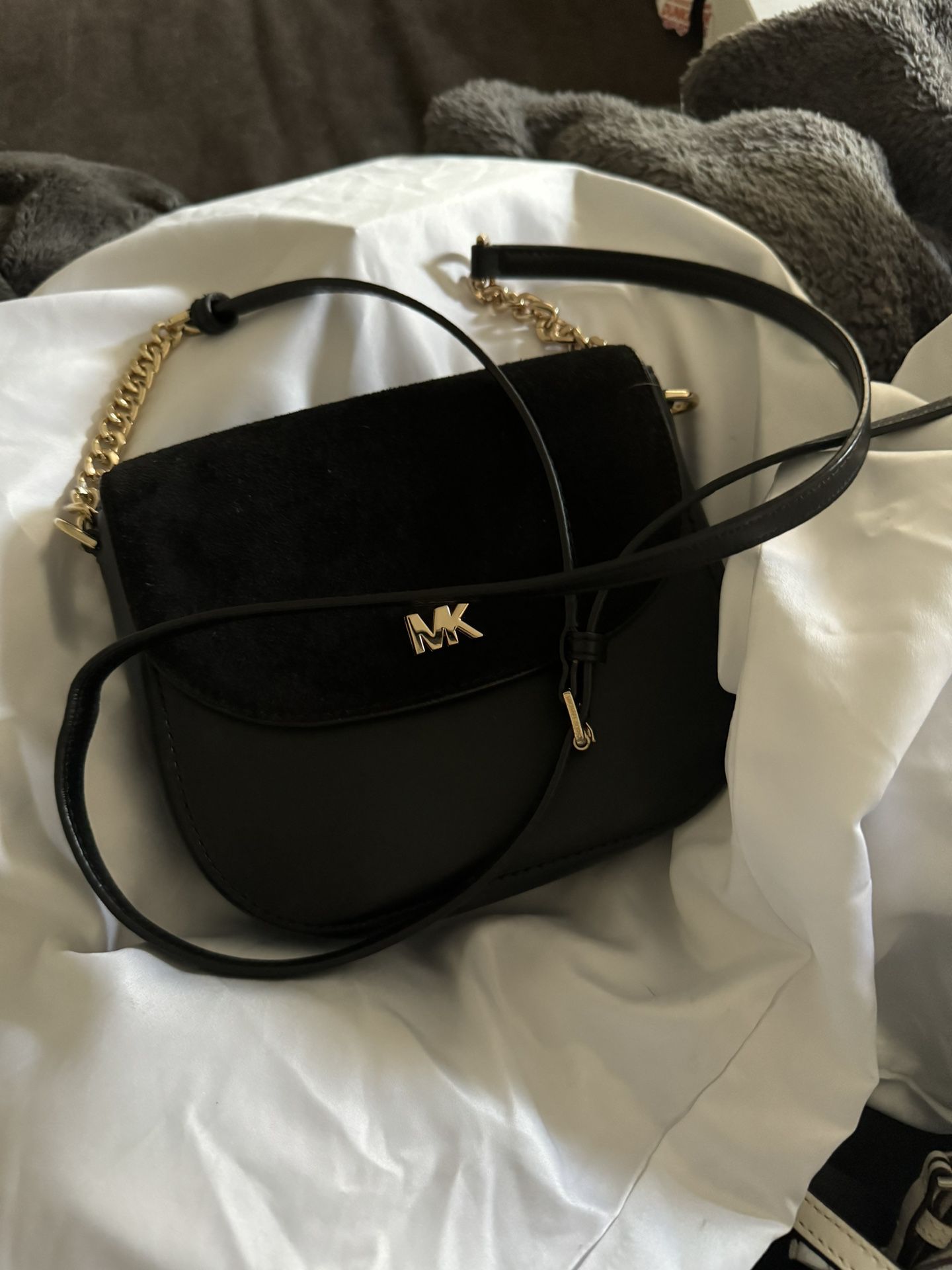 Michael Kors Black HalfDome crossbody bag