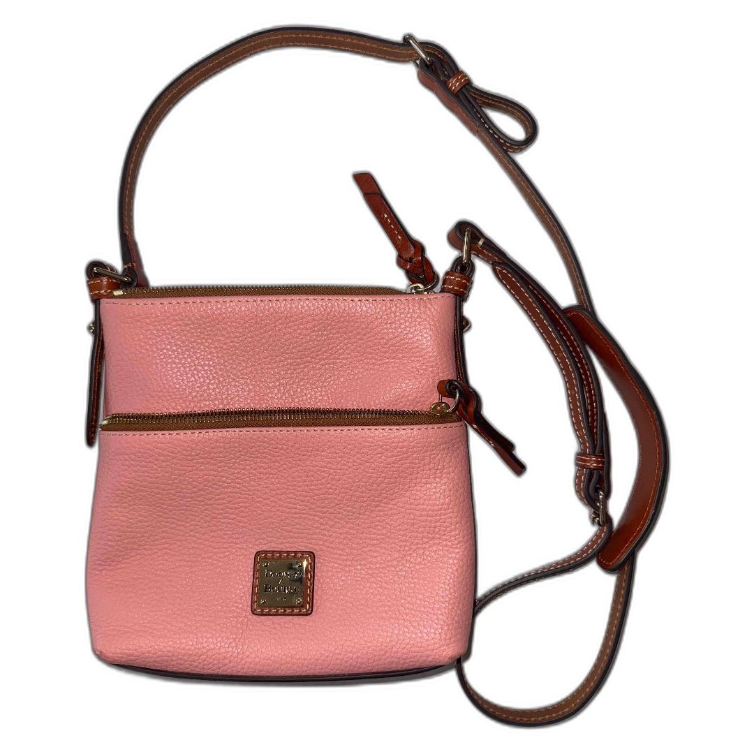 Pink Dooney & Bourke Pebble Grain Crossbody Bag V0203124