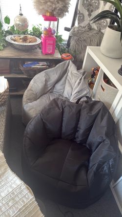 Two kids bean bag chairs