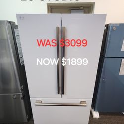 LG STUDIO Refrigerator & Gas 6.3 Slide In Gas Range 