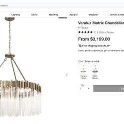 Varaluz Matrix Chandelier - 40"D x 40"W × 42"H