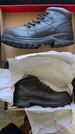 Wolverine comp toe boots-brown
