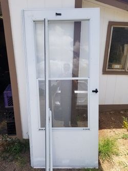 Glass and Screen Door