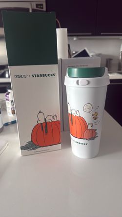 Starbucks snoopy steel tumbler cup
