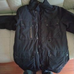 LANDS END JACKET/BLACK/SIZE SMALL