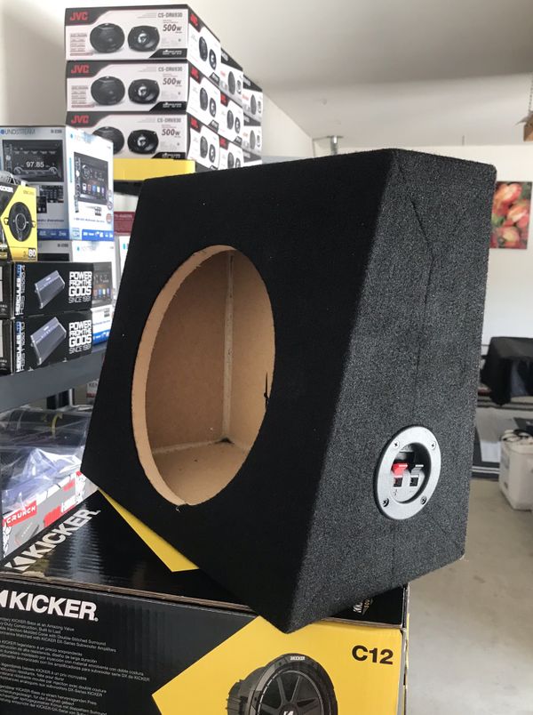 New 10” or 12” inch Angled Single Subwoofer Speaker Boxes for Trucks
