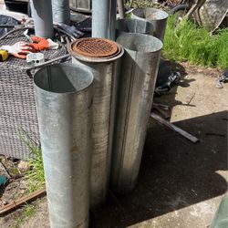 8” Stainless Pipe Single Wall Ducting