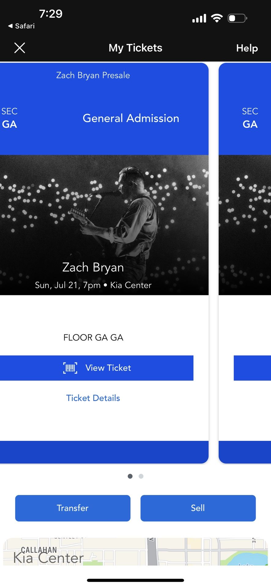 Zach Bryan GA Floor Tickets