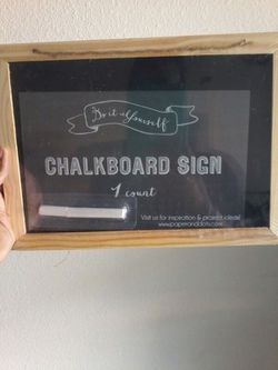 Chalk board signs