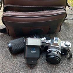 AE-1 Canon Camera And Accessories 