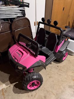Pink Polaris RZR XP 900 Kids Ride-On — 2 Seater