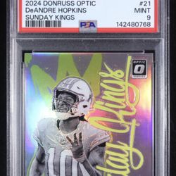 DeAndre Hopkins 2024 Donruss Optic Sunday Kings #21 (PSA 9)