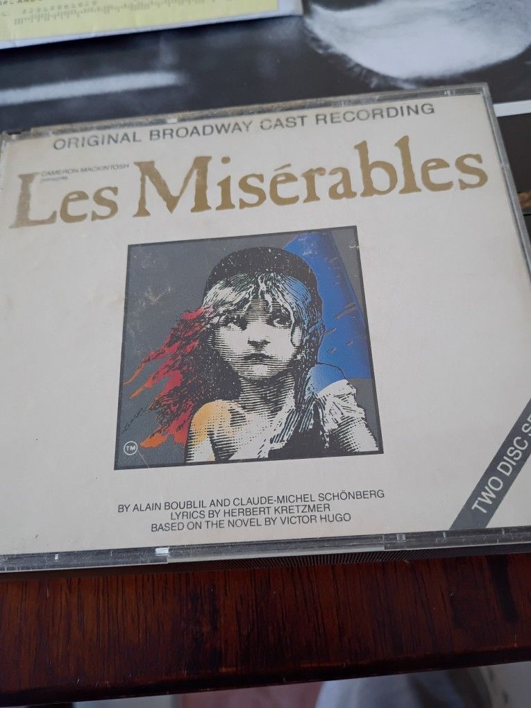 Les Miserable Original Broadway Cast Recording Two Disc 