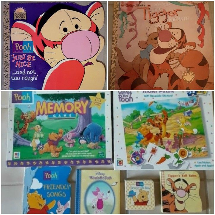 Pooh & Friends - Childrens Memory Game; Puzzle; 6 Books