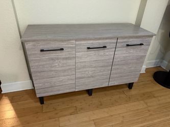 Gray Bar Cabinet / Sideboard with Storage
