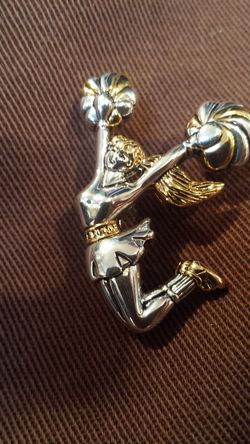Cheerleader pin/pendant/charm