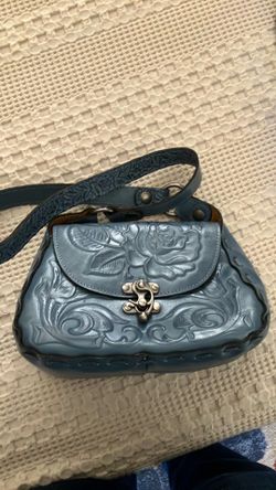 Blue Patricia Nash tooled Purse