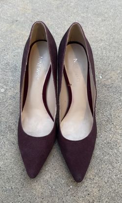 Burgundy Nine West Seespoto Pumps Size 7 