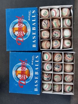 Diamond Baseballs with Signatures – 2 Dozen