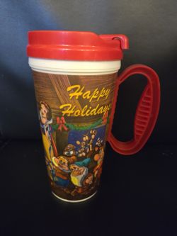 Disney Parks Red Holiday Cup With Snow White