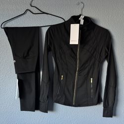 Lululemon define jacket and align pants set