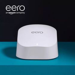 eero 6 Extender Dual-Band Mesh Wi-Fi 6 extender with power adapter