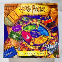 Harry Potter And The Sorcerer's Stone Trivia 2000 Board Game 99% Complete