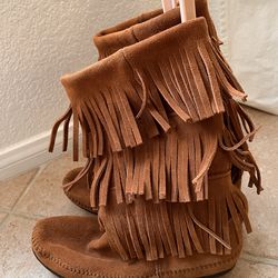 Brown Minnetonka Moccasin Boots Size 11