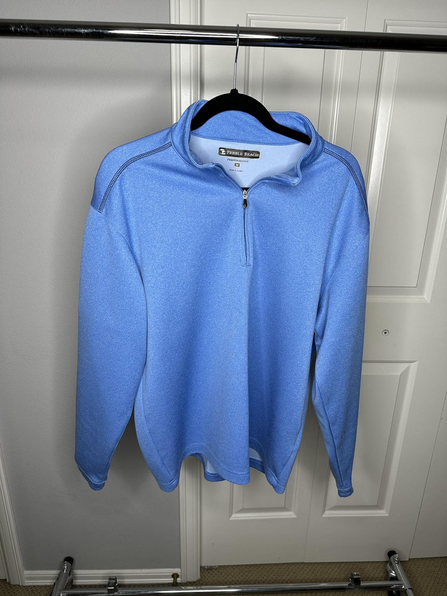Pebble Beach Quarter Zip Golf Pullover Jacket Shirt (Men’s Size Medium)
