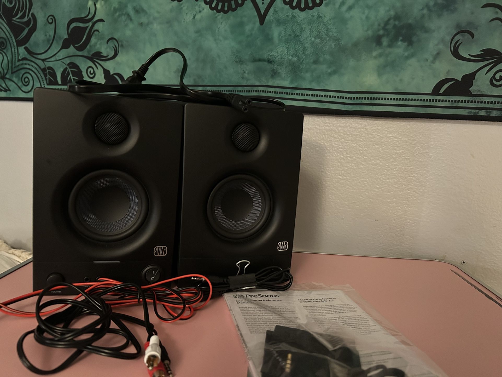 π PreSonus Eris 3.5 Studio Monitors β Complete Kit!