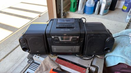 JVC PC-XC8 Portable Boombox CD Cassette Radio