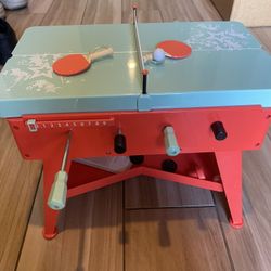 American girl 3-in-1 Game Table Foosball Ping Pong air hockey   