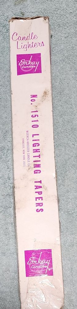 81 Emkay Candles No. 1510 Lighting Tapers Open Box