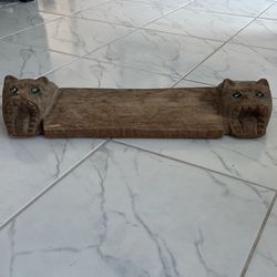 Hand Carved Guitar Pedal Stand