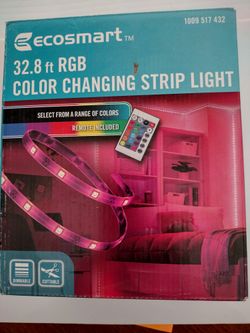 32 ft. Indoor LED Color Changing Tape Strip Light w/remote