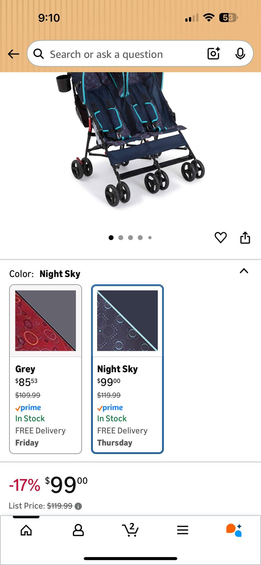 Side By Side Stroller