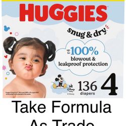 Huggies Size 4 Snug Dry -Diapers -Pañales 