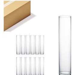4”x18” Cylinder Glass Vases