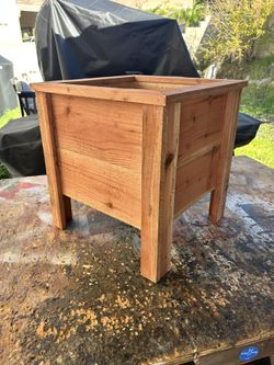 Redwood Raised Planter Box 🌼🥒🌵