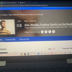 ALEX WARREN San Diego, CA tour tickets 