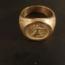 Men’s 11.5 18K Gold Plated Ring 