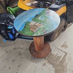 Painted Side Table