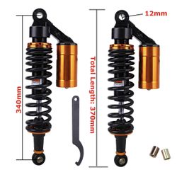 For Harley Electra Street Glide 13.5" 343mm Shocks Absorbers Suspensions Black
