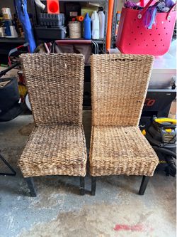 Wicker Chairs (Pair)