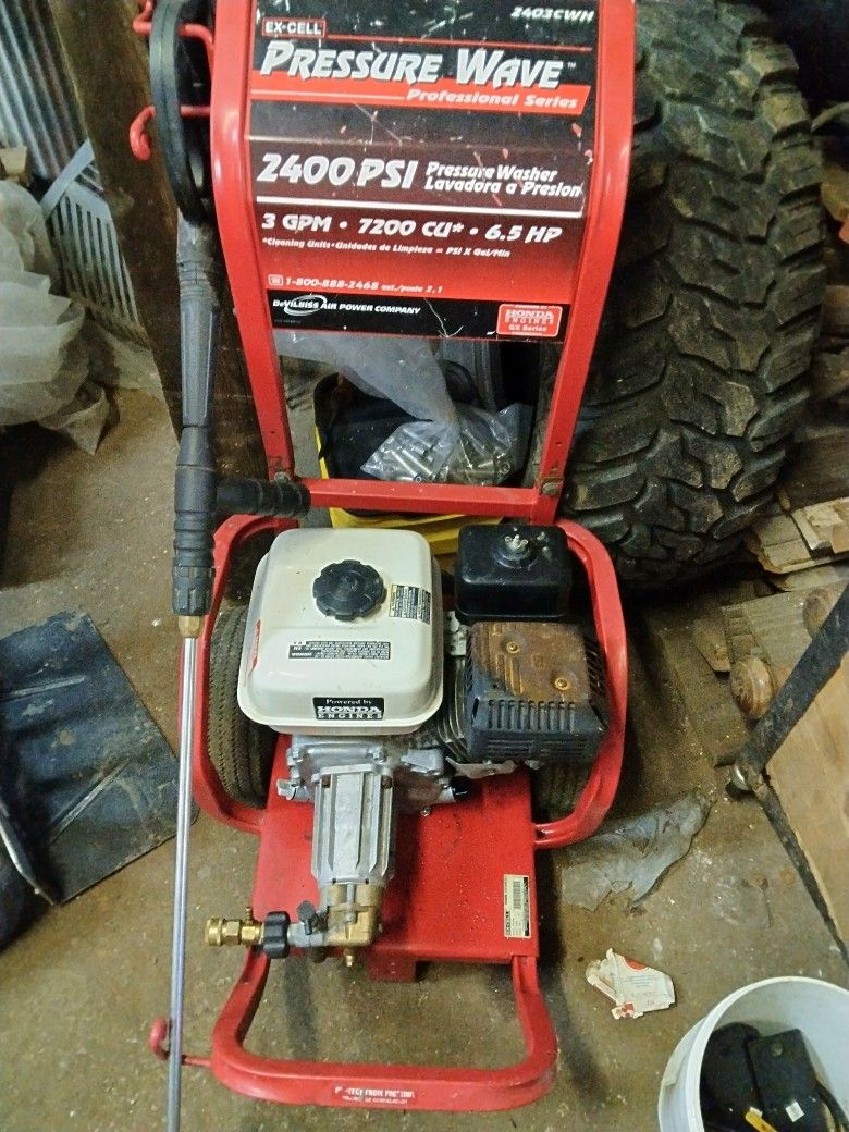 Ex-Cell Pressure Washer With Honda Motor $125