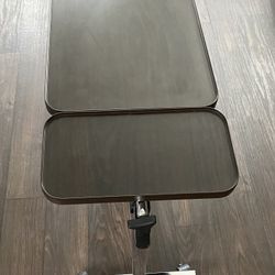 Overbed / Rolling Laptop Table – Adjustable, Dual Surface (Vaunn Medical)