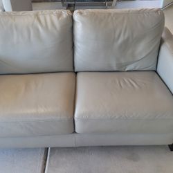 Leather Loveseat 