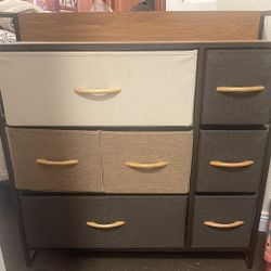 7 Drawer Dresser With Fabric Organizer 