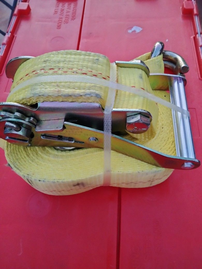 Ratchet Straps - 2inchs X 27ft Flat Hook Ratchet 1pk